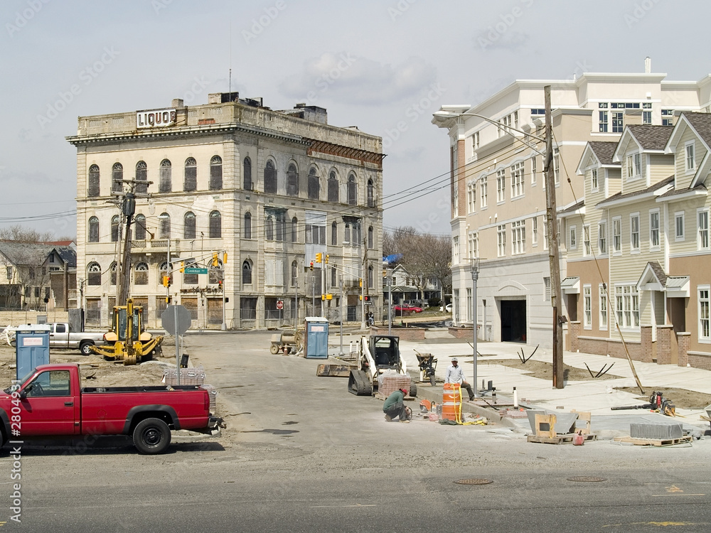 Fototapeta premium stary i nowy