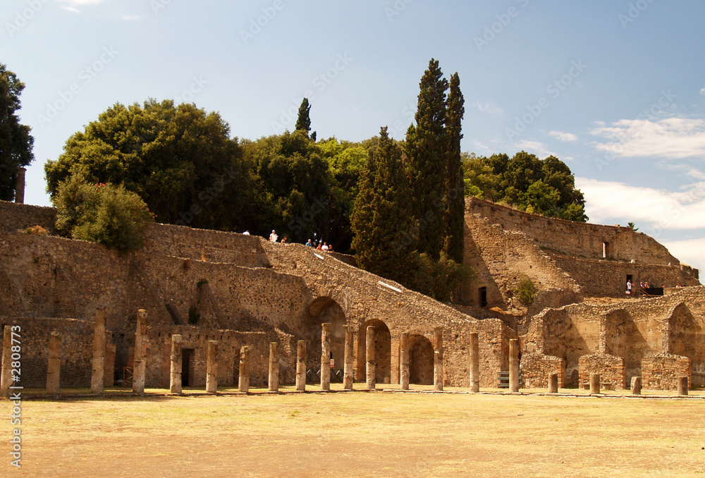pompei, ruins from the volcano eruption pompei, ruins from the volcano eruption