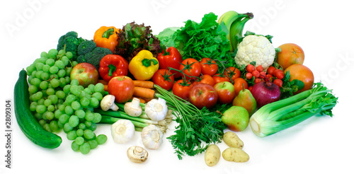 Tableau sur toile vegetables and fruits