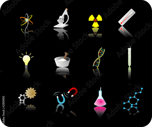 science icon set
