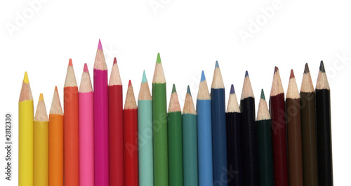 set of coloured pencils