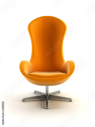 modern armchair 3d rendering