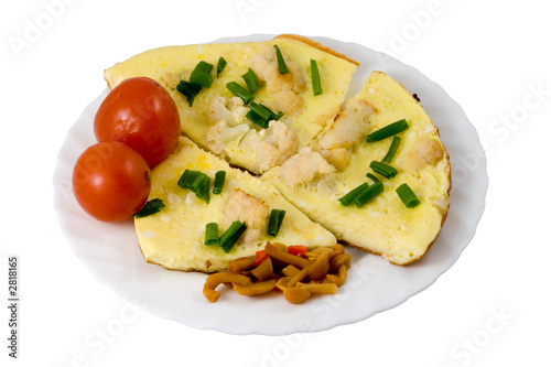 omelette with cauliflower