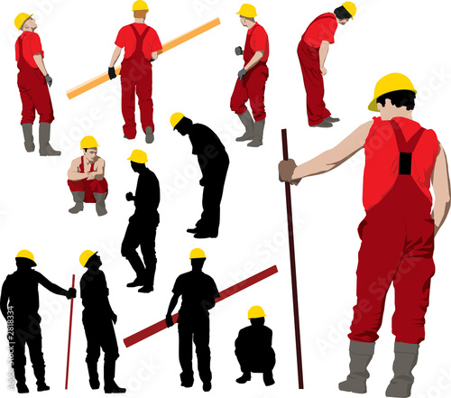 construction workers team