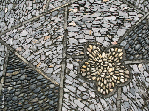 stone road or walkway closeup.