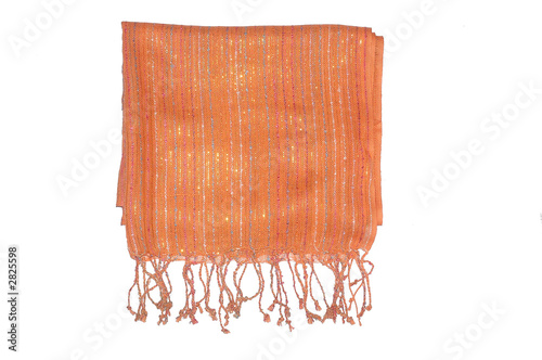 un foulard indien orange photo