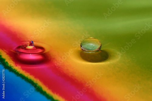 color water drops