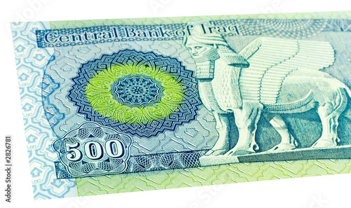 Fotografie five hundred iraqi dinars