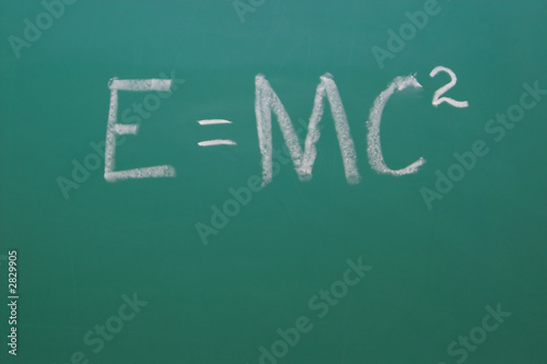 chalkboard e=mc 2 photo