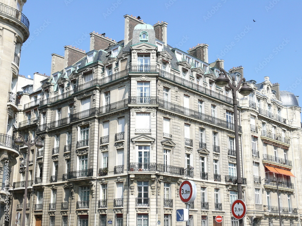 immeubles parisiens.