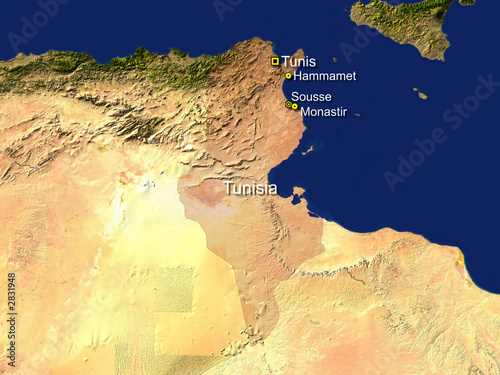 tunisia map