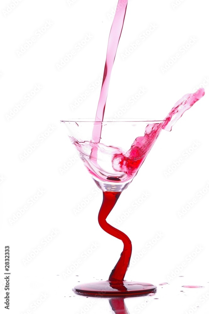 glass with liquid glass with liquid