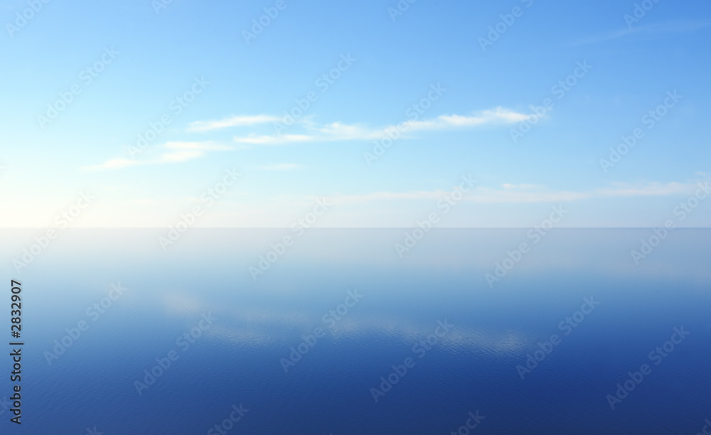 blue water and sky blue water and sky