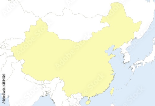 map of china with neighbor countries