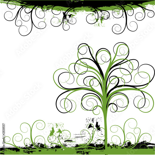 grunge tree background