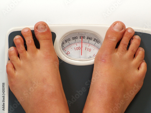 standing on the scales