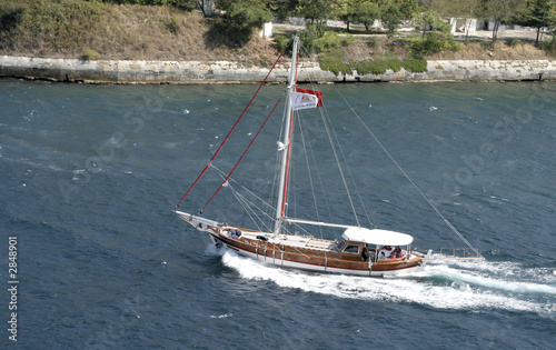 masted  sailing boat