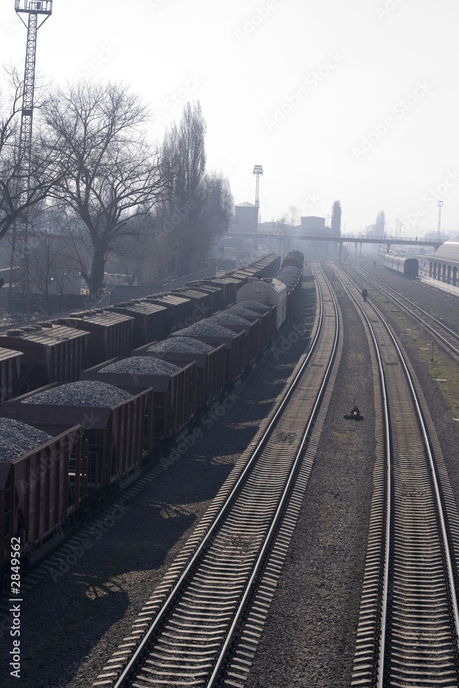 Naklejka premium train cars