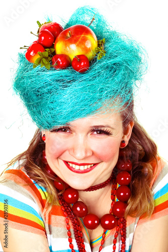 charming apple girl