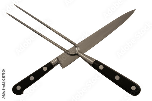 Cuadro en lienzo carving knife and fork