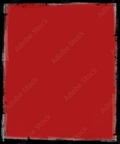 red background with grunge frame