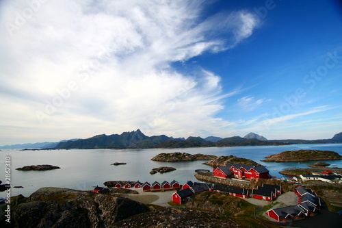 village de pêcheur dans les îles lofoten