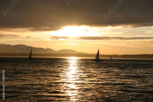 sunset in seattle