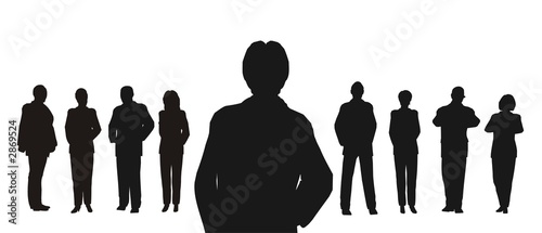 businessman and his team