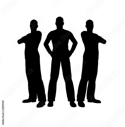three men