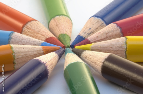 pencil crayons