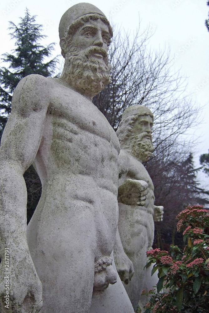 ancient statue of a warrior