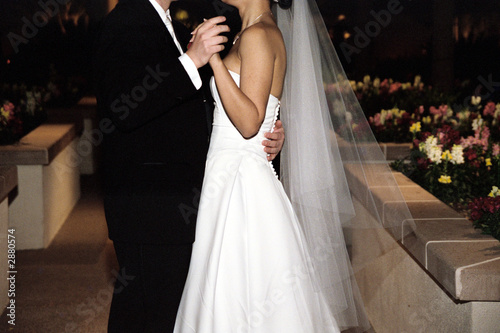 bridal couple dancing