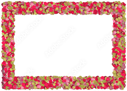 roses petals frame. from the floral frames series