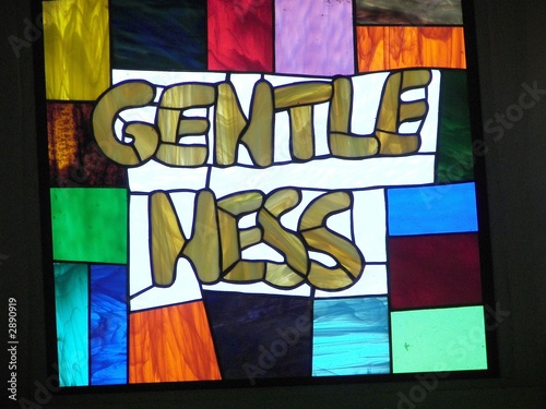 stained glass...gentleness