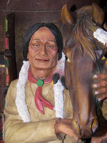 indian and horse