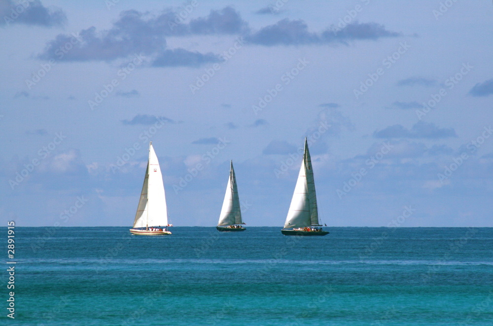 sailboat trio