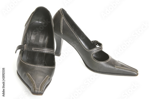black feminine loafers photo