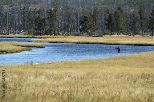 fly fisherman on the madison river