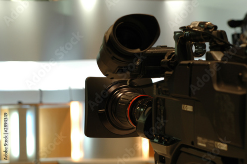 camera tv dans studio