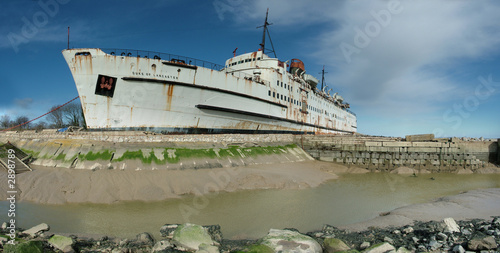 lancaster moored at flint photo