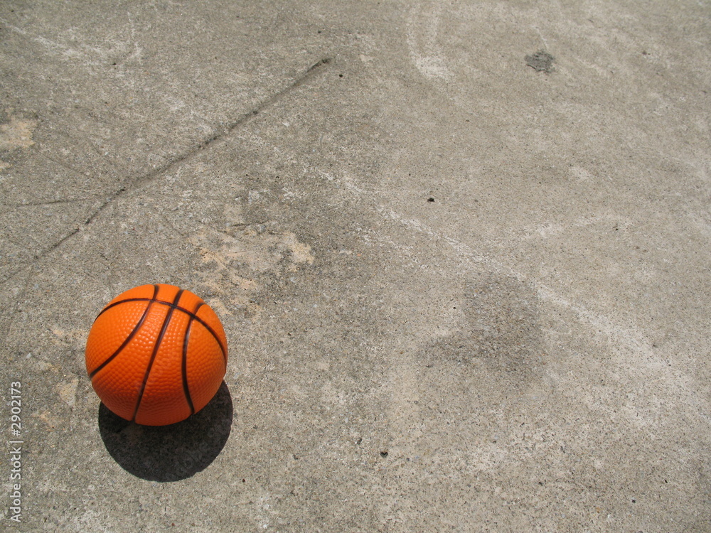 Fototapeta premium basketball on the court