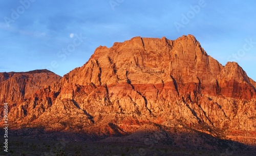 red rock at sunrise