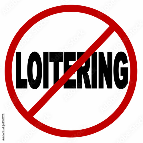 Obraz na płótnie no loitering icon