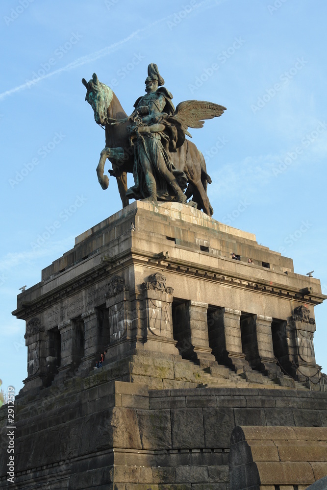 Obraz premium statue wilhelm koblenz