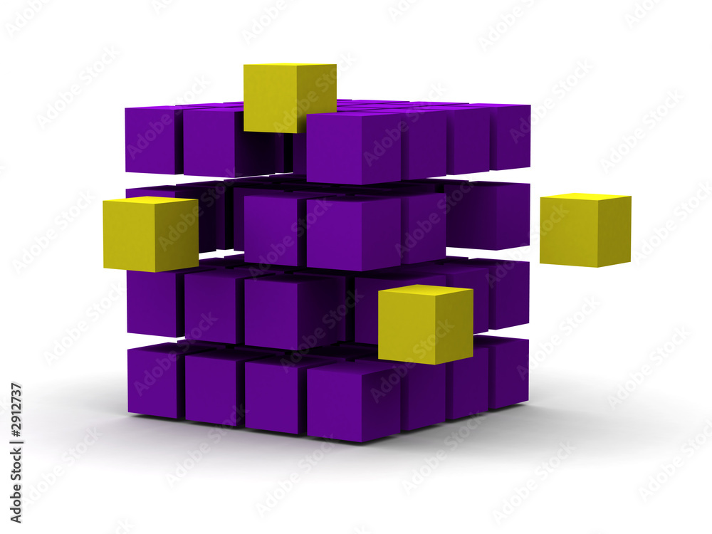 Obraz premium innovation 3d cubes