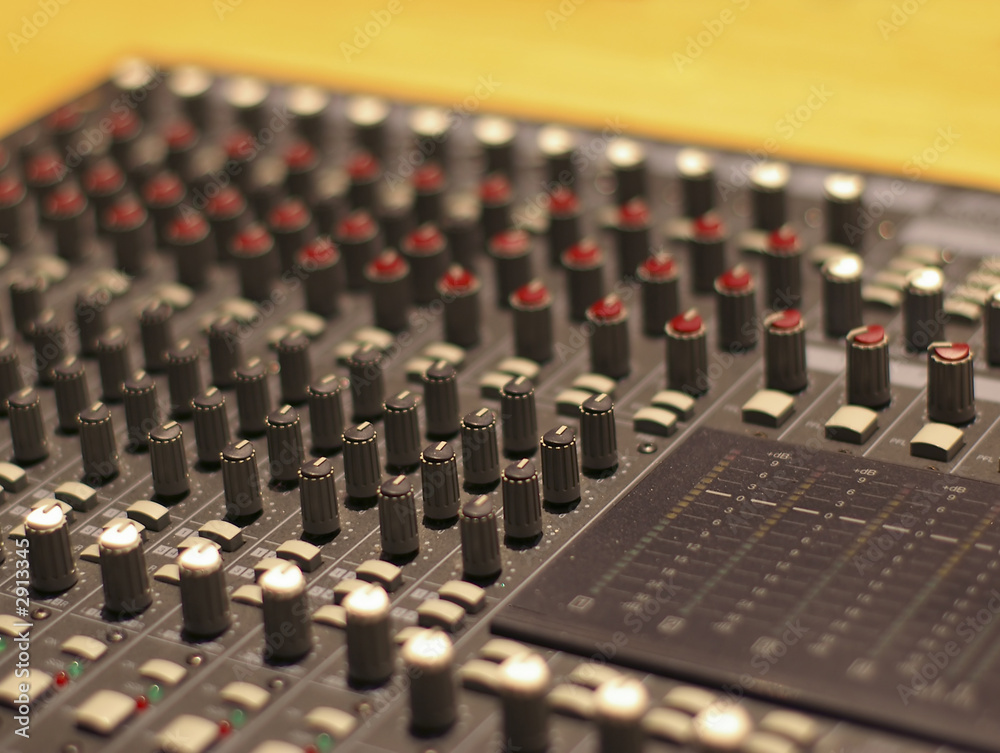 sound mixer panel sound mixer panel