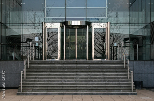 front entrance to office building