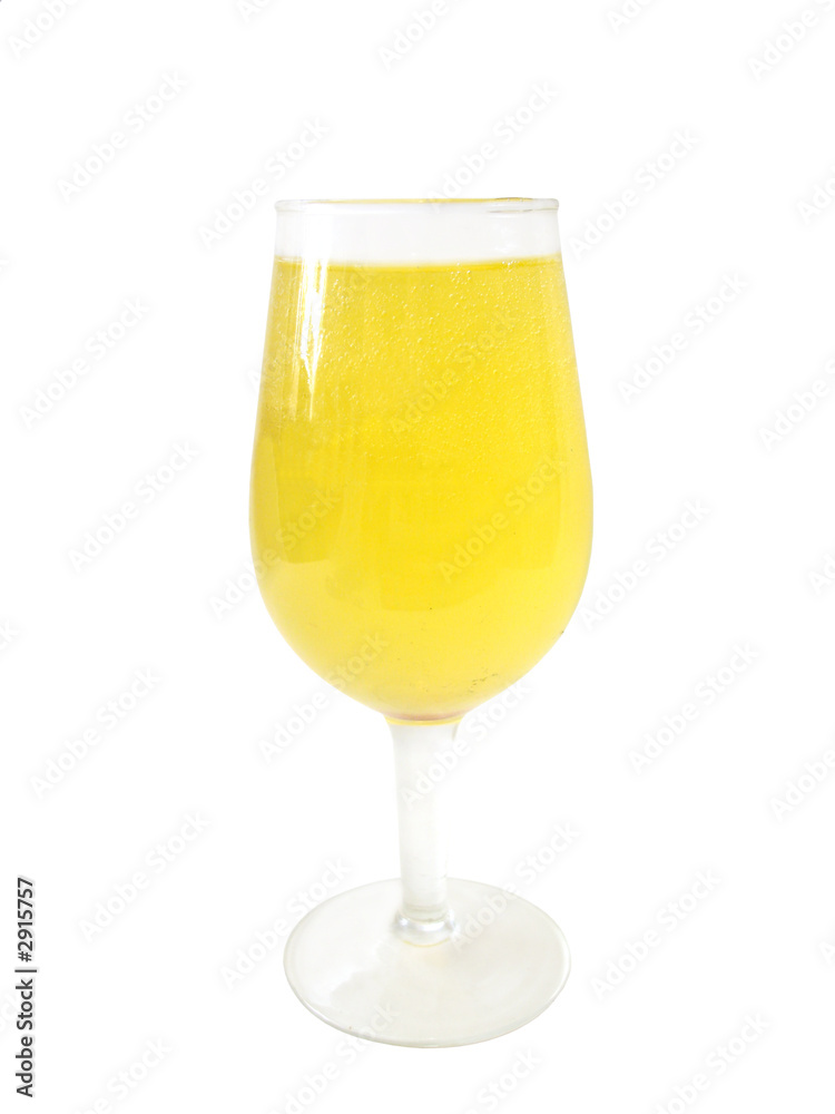 orange juice in glass over white background orange juice in glass over white background