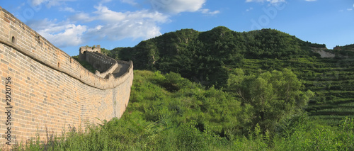 detail of the great wall of china, china, panorama photo