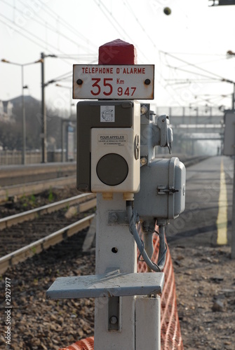 téléphone de voie - chemin de fer